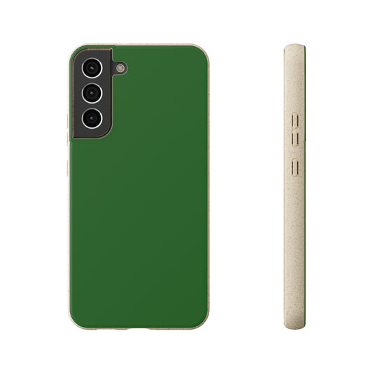 Dark green Biodegradable Case - plain color