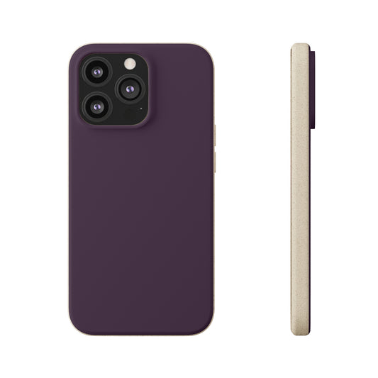 Dark Purple Biodegradable Case - plain color