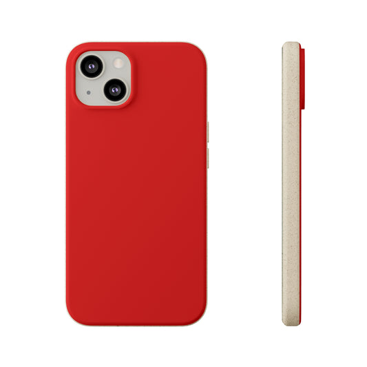 Just Red Biodegradable Case - plain color