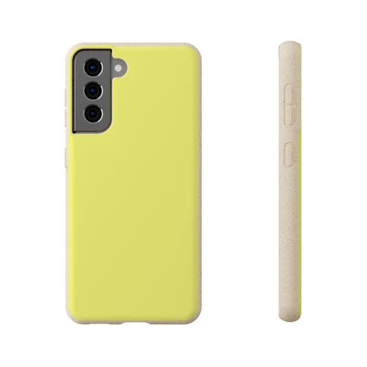 Lemon Biodegradable Case - plain color