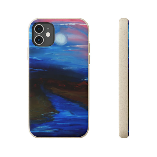 Blue Painting Biodegradable Case