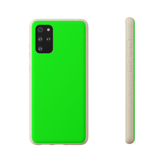 Bright Green Biodegradable Case - plain color